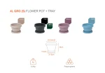 4L GRO (S) Flower Pot + Tray - Image 5