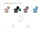 8L GRO (M) Flower Pot + Tray - Image 5