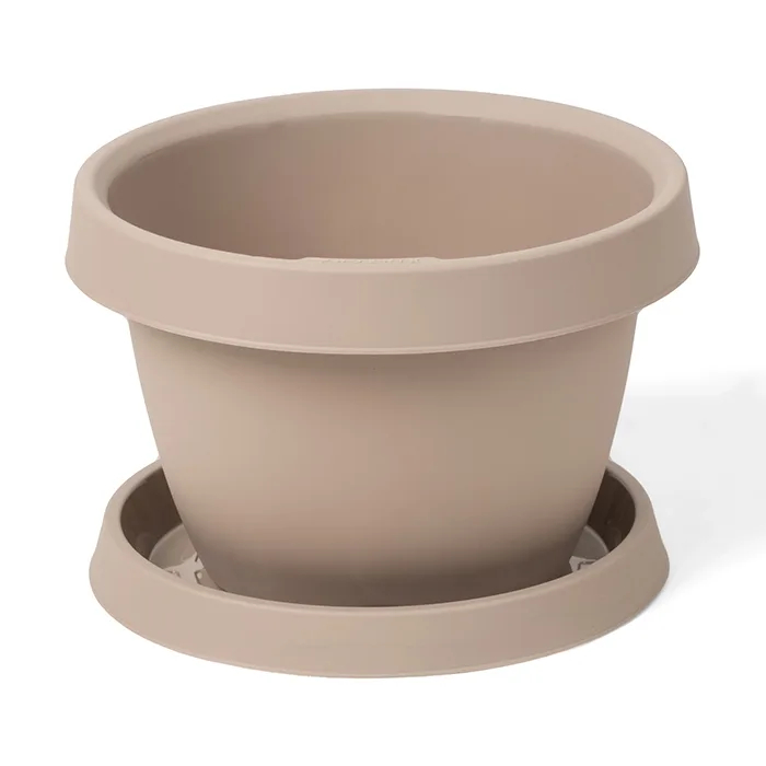 8L-GRO2025-Desert.jpg 8L GRO (M) Flower Pot + Tray - Image 1
