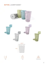 Button Laundry Basket L 46L - Image 5