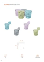 Button Laundry Basket 32L - Image 5