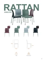 Chair Rattan Armless - Image 5