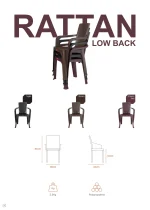 Chair Rattan Low Back - Image 4