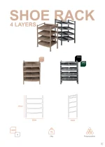 Shoe Rack 4 Layers - Image 3